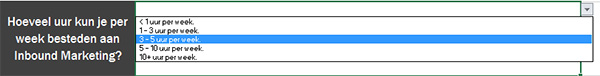 Bepaald hoeveel tijd je per week aan Inbound Marketing kunt besteden