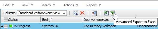 Vanaf Excel 2007 kun je geavanceerd exporteren gebruiken