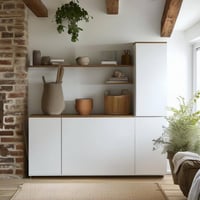 kleine kast tegenover muur
