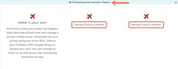 Voorbeeld bekijken van je HubSpot-content met Smart Rules