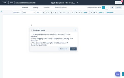 AI Marketing Blog Post titels