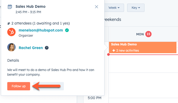 Afspraken opvolgen met HubSpot AI