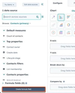 Berekeningen in de Customer Report Builder van HubSpot