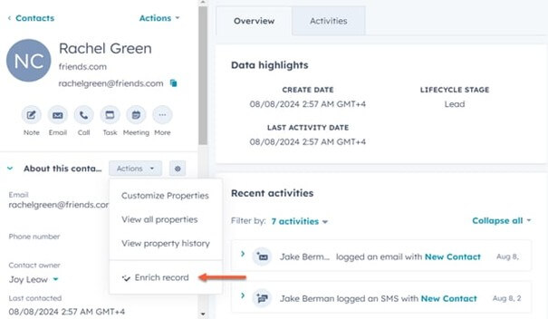 Breeze Intelligence in HubSpot