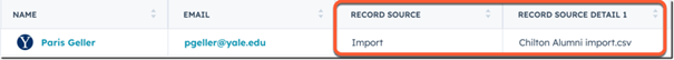Broneigenschap in een record van HubSpot-min