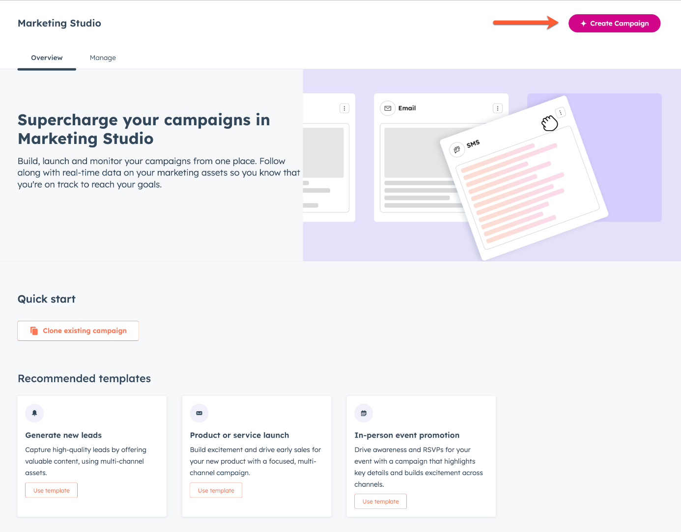 Campagnes maken met de AI-aangedreven Marketingstudio van HubSpot