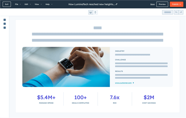 Case Studies maken met AI in HubSpot