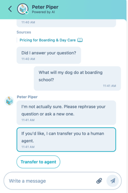 Chat met de Customer Agent van Hubspot