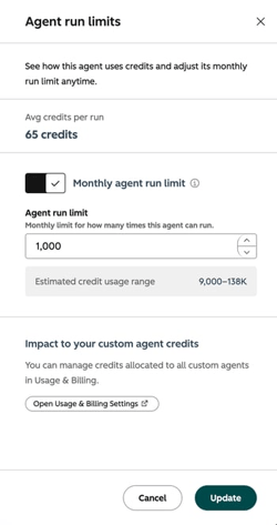 Creditverbruik van AI Agent in HubSpot
