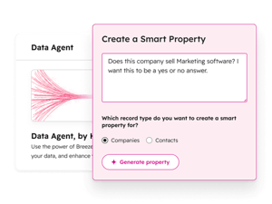 Data Agent en slimme eigenschappen in HubSpot