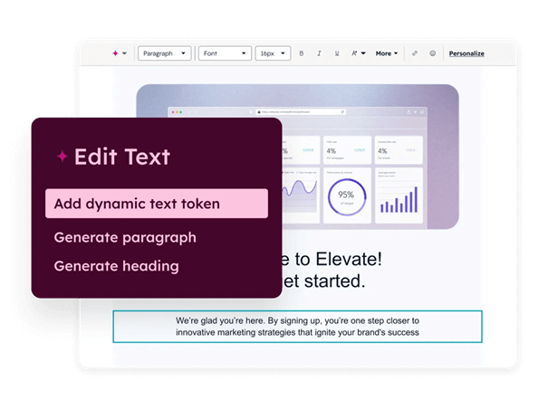 Dynamische content maken met AI