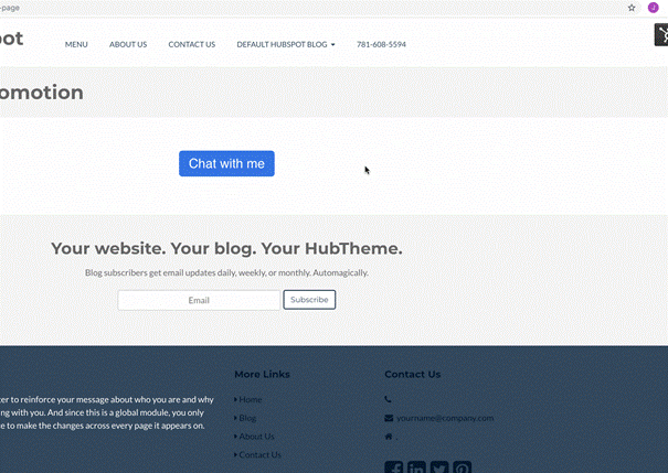 Facebook HubSpot integratie - Facebook Messenger chatflow chat