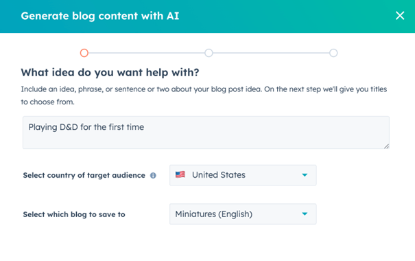 Geneer blog content met Artificial Intelligence