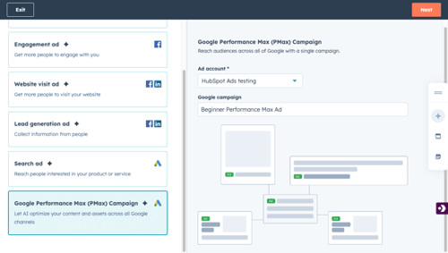 Google Performance Max in HubSpot