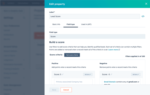 HubSpot Artificial Intelligence - voorspellende leadscores