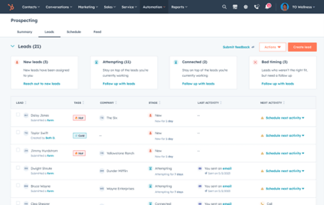 HubSpot Sales Hub AI Artificial Intelligence - deals managen