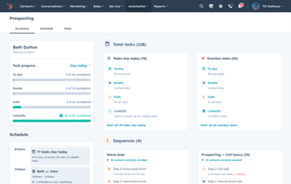 HubSpot Sales Hub AI Artificial Intelligence - prospects