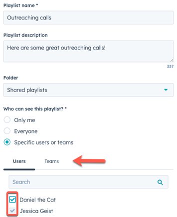 HubSpot updates juli 2023 - afspeellijsten maken