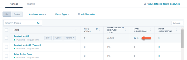 HubSpot updates juli 2023 - minder spam
