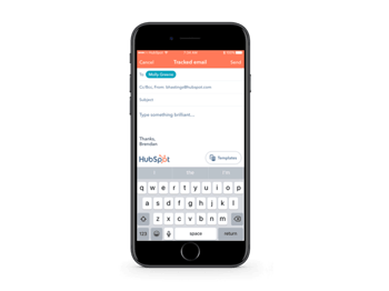 HubSpot visitekaartjes scanner met machine learning in de mobiele HubSpot App