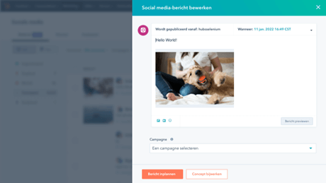 Instagram Marketing - sociale media tool bericht plaatsen