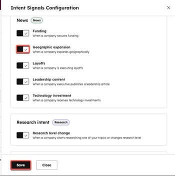 Intentiesignalen in HubSpot Buyer Intent