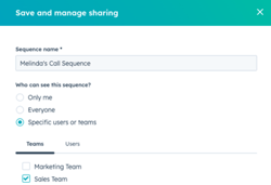 Je sales sequences in HubSpot delen
