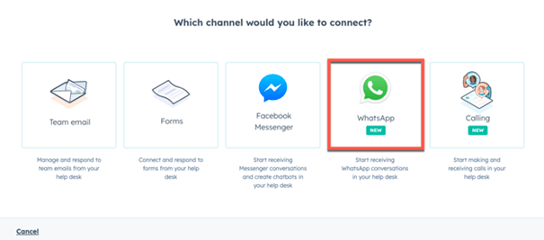 Kanalen aan de nieuwe helpdesk workspace verbinden-min