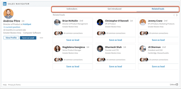 LinkedIn Sales Navigator mogelijkheden bedrijven
