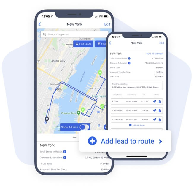 Map My Customers integratie HubSpot - lead aan de route toevoegen