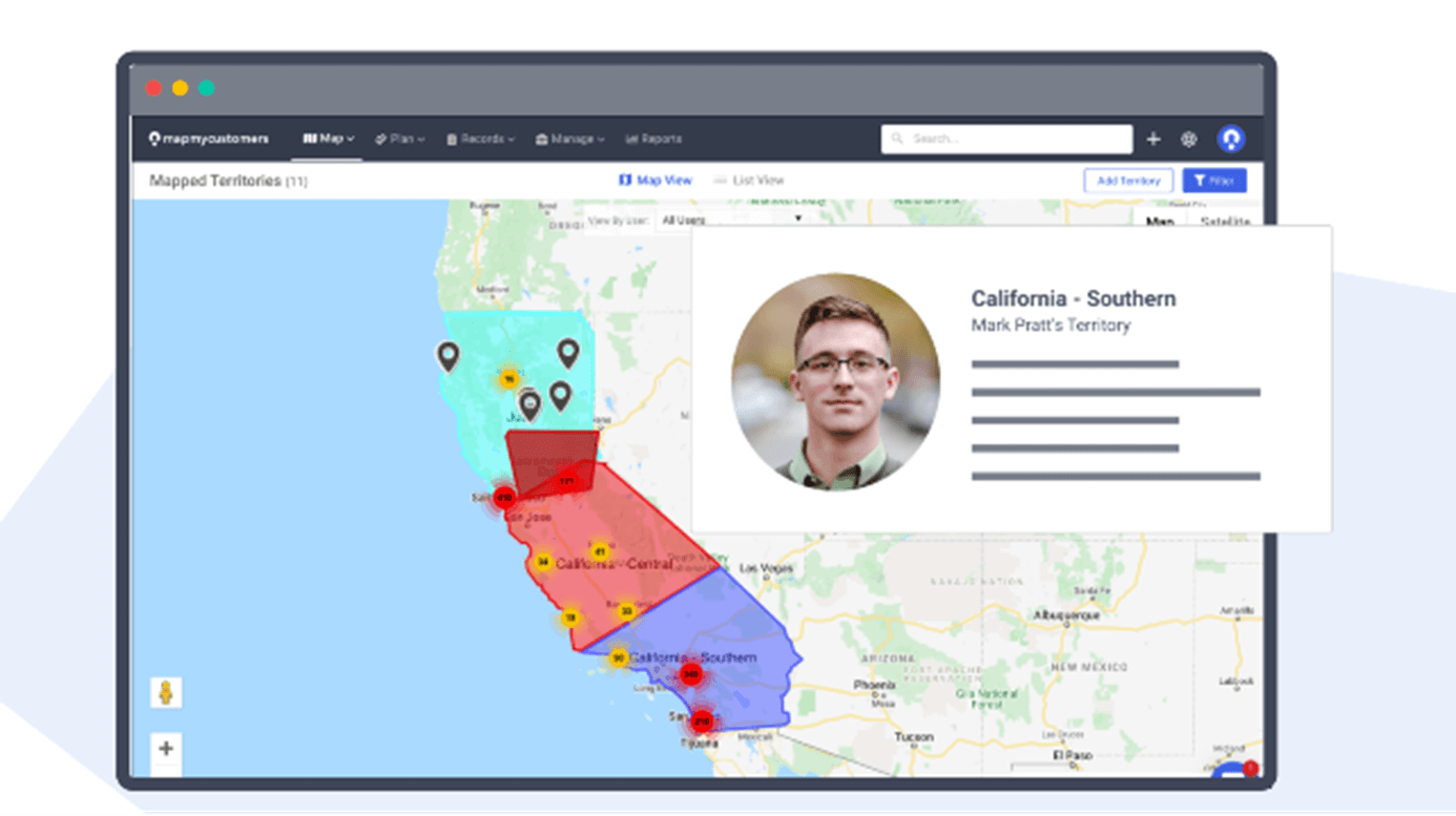 Map My Customers integratie HubSpot - werkgebied opsplitsen