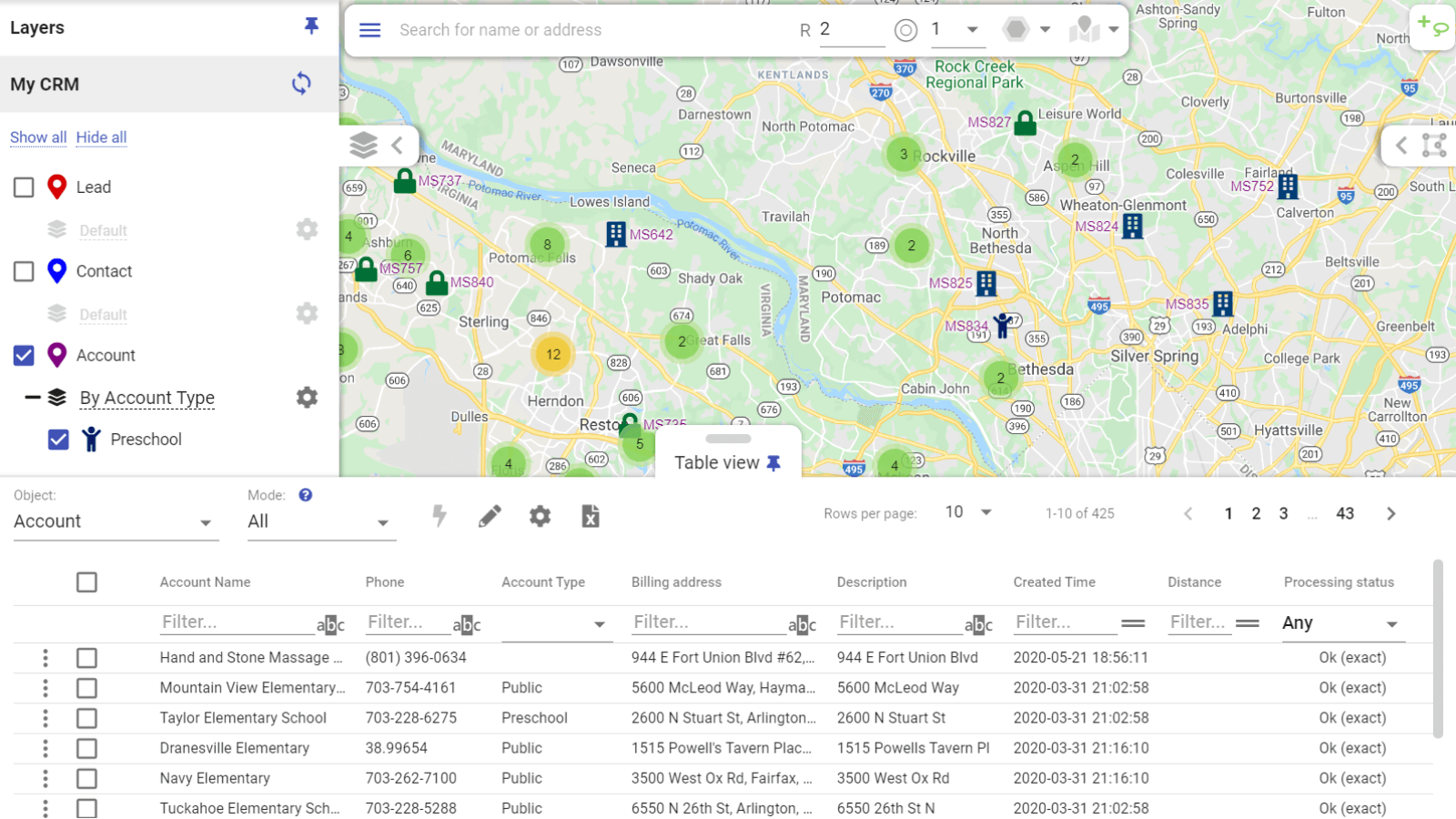 Mapsly geo intelligentie contacten markeren en visualiseren (1)