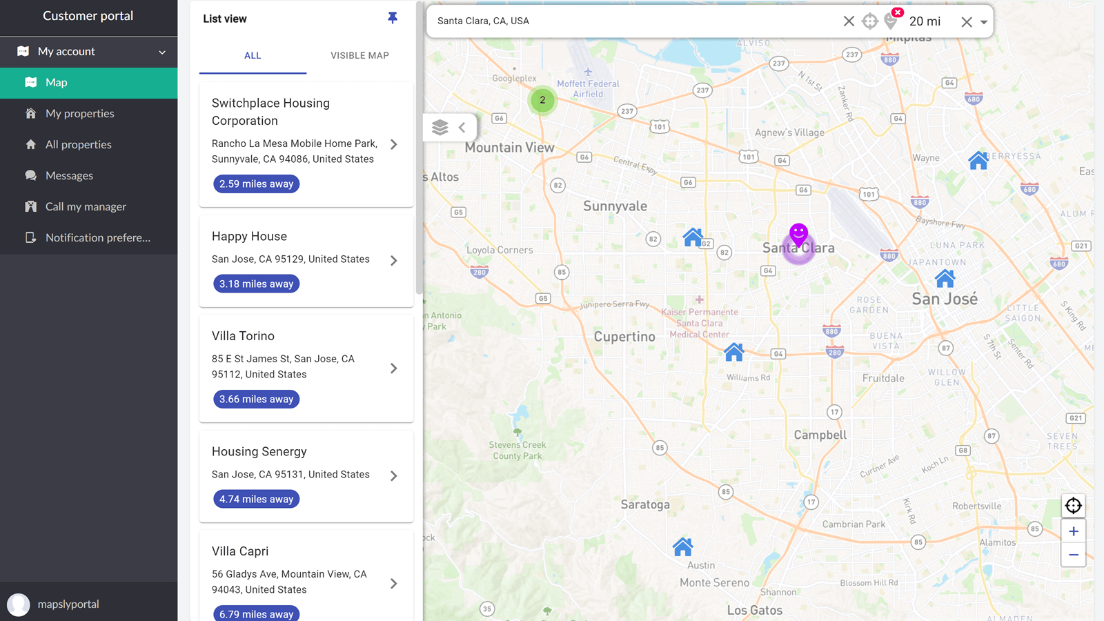 Mapsly geo intelligentie link naar de routeplanner map maken (1)