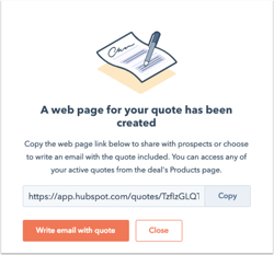 Meer omzet genereren met populaire salestools van HubSpot - websitepagina voor offerte
