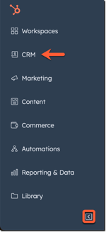 Nieuw navigatiemenu in HubSpot-min