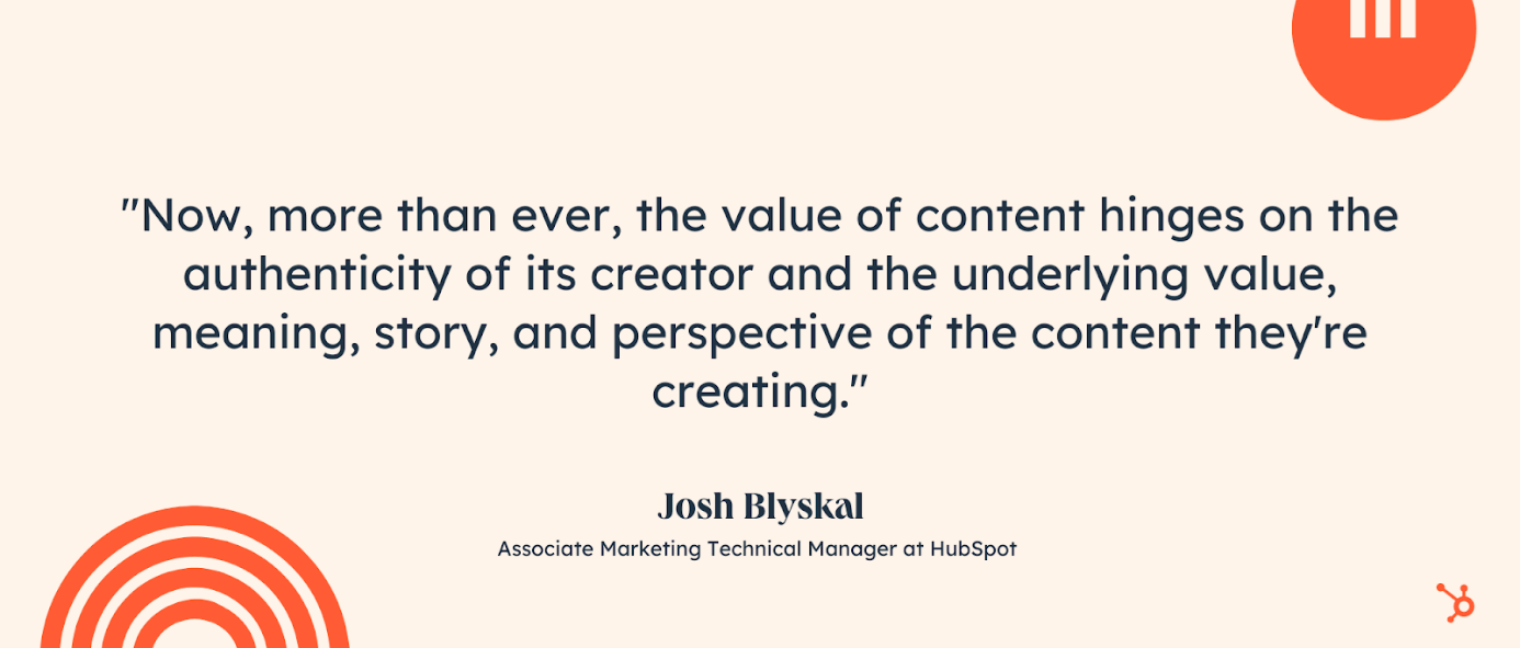 Quote HubSpot over kwaliteit content in zoekmachines