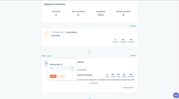 Rapportage met de samenvatting van je sales sequence in HubSpot-1