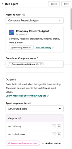 Run Agent in je workflows