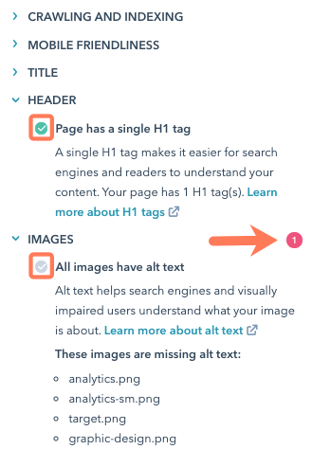 SEO content Google HubSpot SEO tool