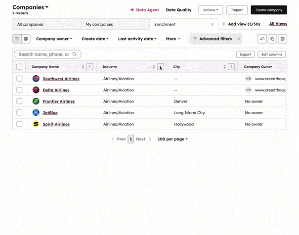 Slimme eigenschappen aanmaken in HubSpot