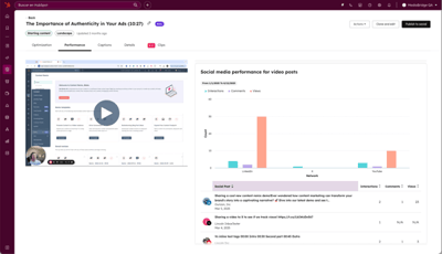 Social media performance van je video posts