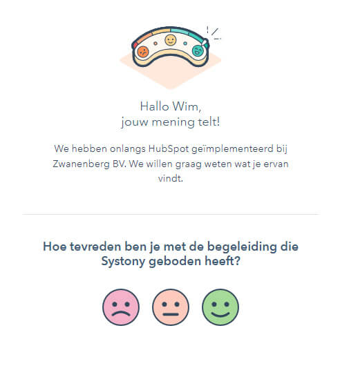 CSAT Feedback Enquête - Customer Satisfaction Score in de HubSpot Service Hub