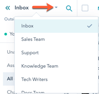 Sub-inboxen van de Conversations Inbox van HubSpot