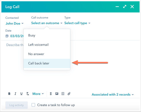 Telefoongesprekken loggen in HubSpot (1)