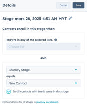 Triggers instellen bij Journey Automation in Hubspot