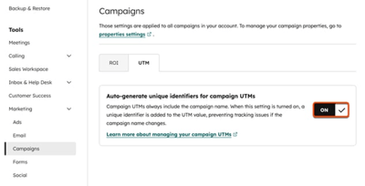 UTM-waarden in je HubSpot campagnes