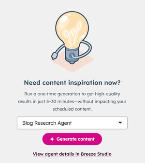 Vind snel de juiste blog onderwerpen met de Blog Research Agent van HubSpot