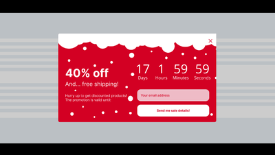 Voorbeeld countdown timer in HubSpot