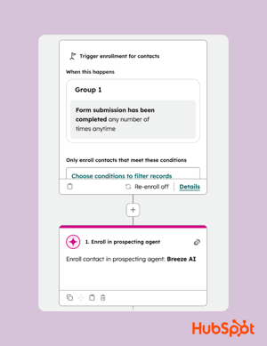 Workflow-integratie bij je Prospecting Agent in HubSpot