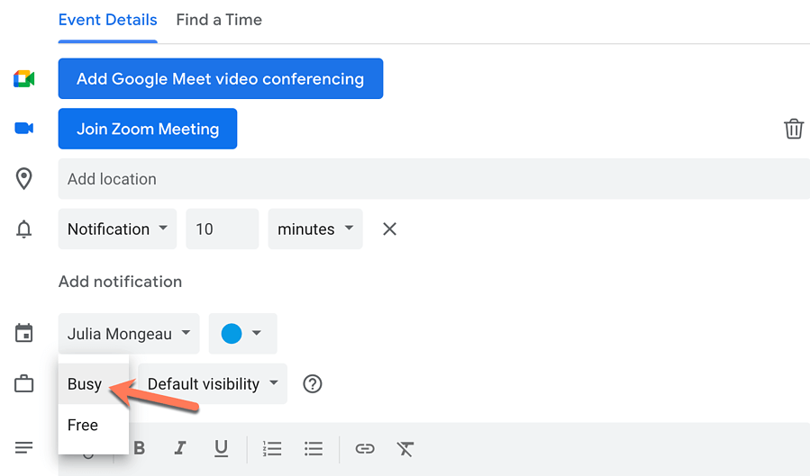 Plan je afspraken met je CRM-systeem en voeg een videoconferentie link toe, zoals Zoom, UberConference, Google Meet en Teams